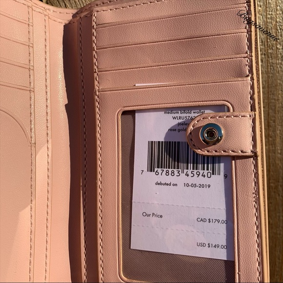 Kate spade Glitter Sparkly Medium Bifold Wallet - Picture 6 of 6